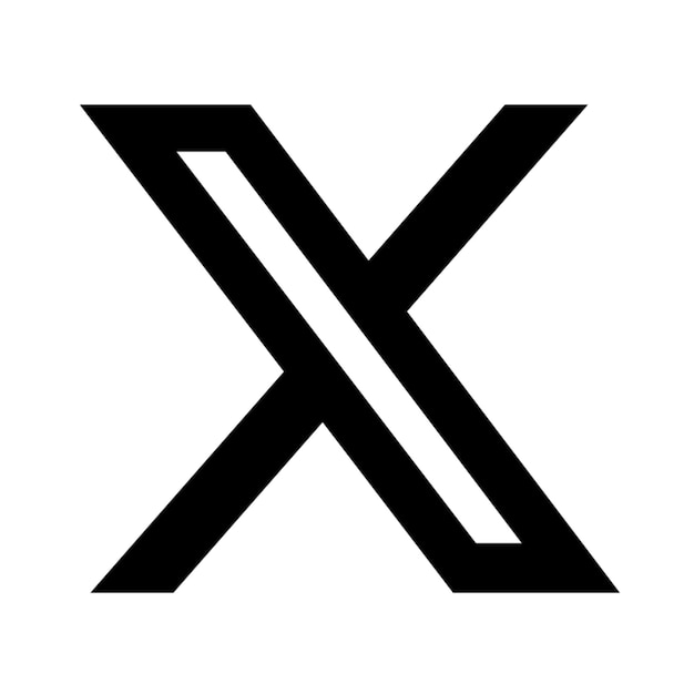 Black Brand New Twitter X Logo Icon