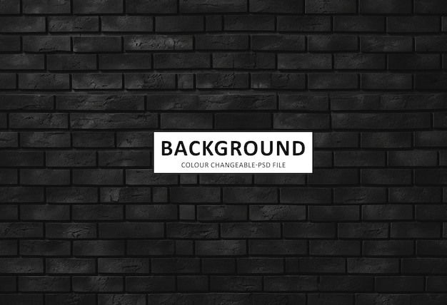 Black brick wall background Black brick wall texture