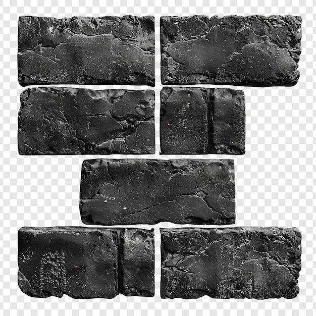 PSD black brick wall texture