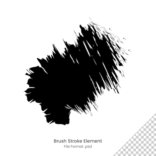 black brush design template