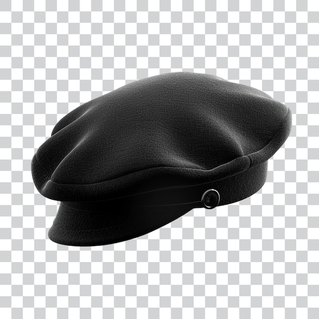 PSD a black cap on transparent background