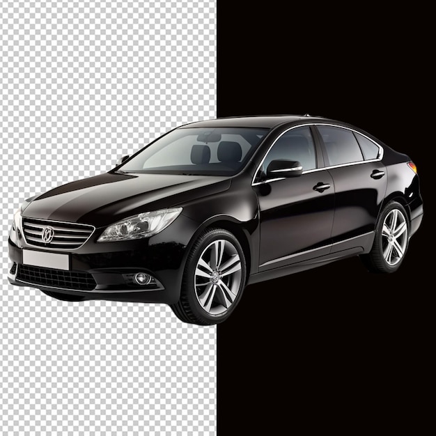 a black car on transparent background