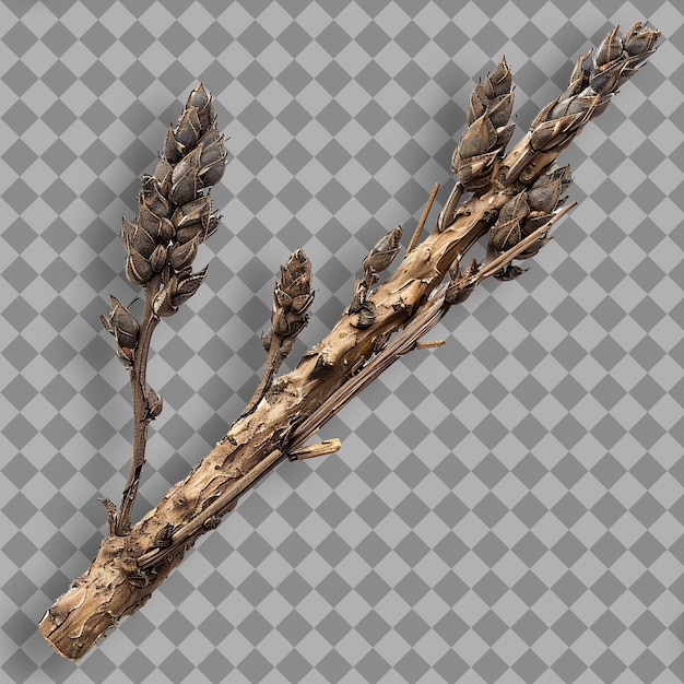 Black Cohosh Root Type of Herb Actaea Racemosa Form of Herb Isolated Herb on Clean Background