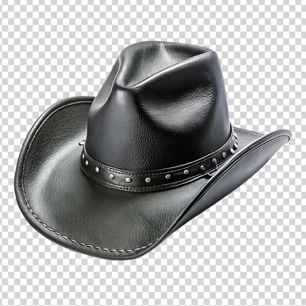 PSD a black cowboy hat on transparent background