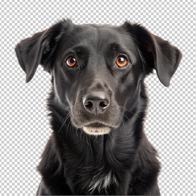 black dog transparent background