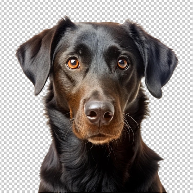 black dog transparent background