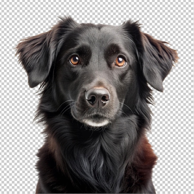 PSD black dog transparent background