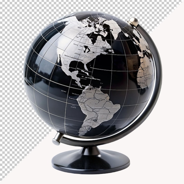 black earth globe