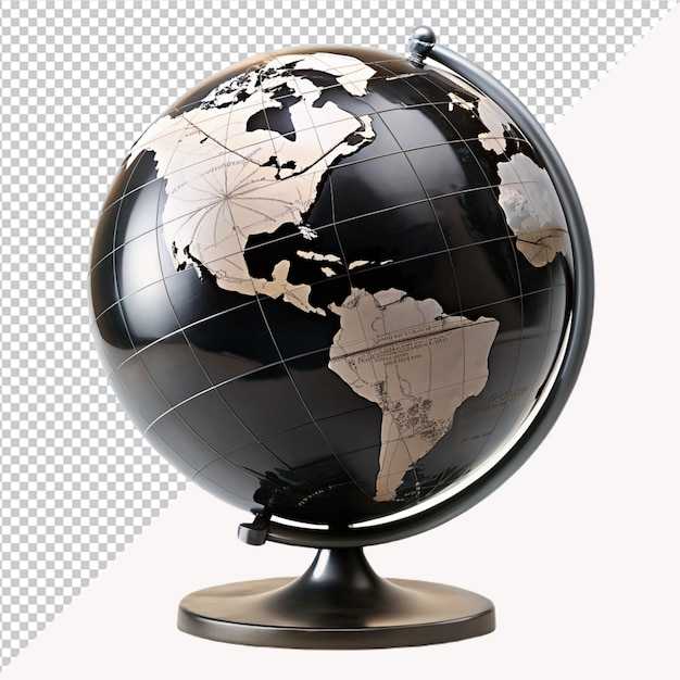 black earth globe