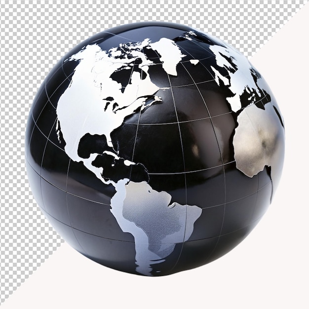 black earth globe