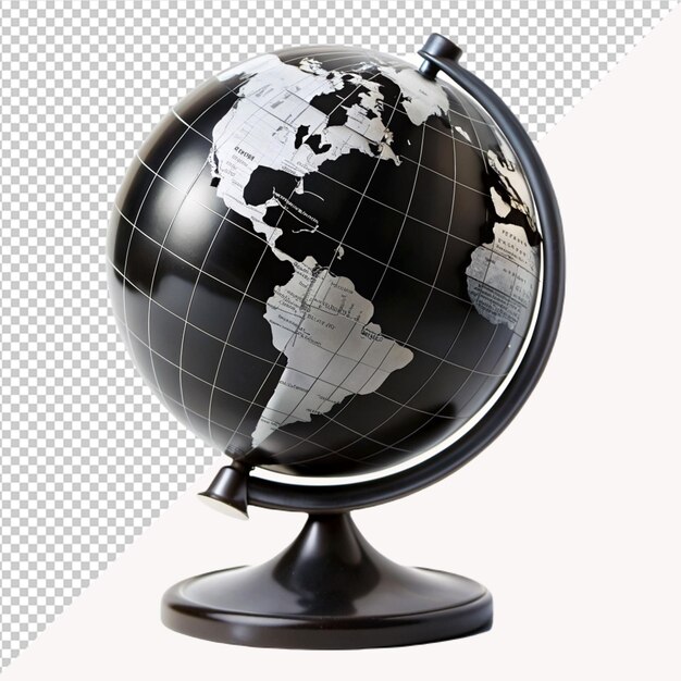 black earth globe