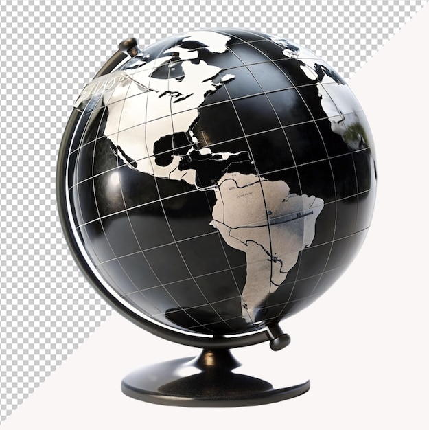 black earth globe