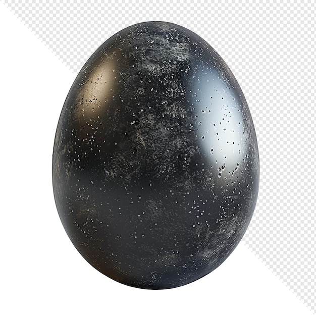 Black Egg with Texture