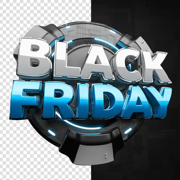 BLACK FRIDAY 3D NEON SEAL