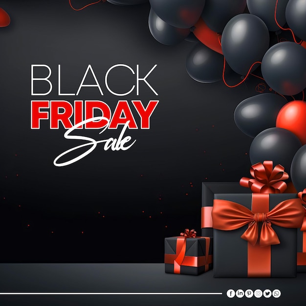 Black Friday Background Social Media Banner Design