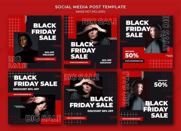 The Black Friday Campaign instagram post bundle template