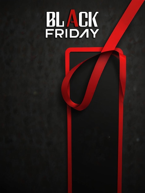 PSD black friday card or template background image with editable psd file