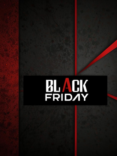 PSD black friday card or template background with editable psd file