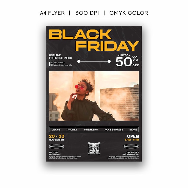 PSD black friday flyer