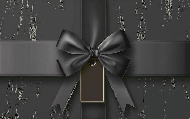 PSD black friday gift box holiday background glittering ribbon