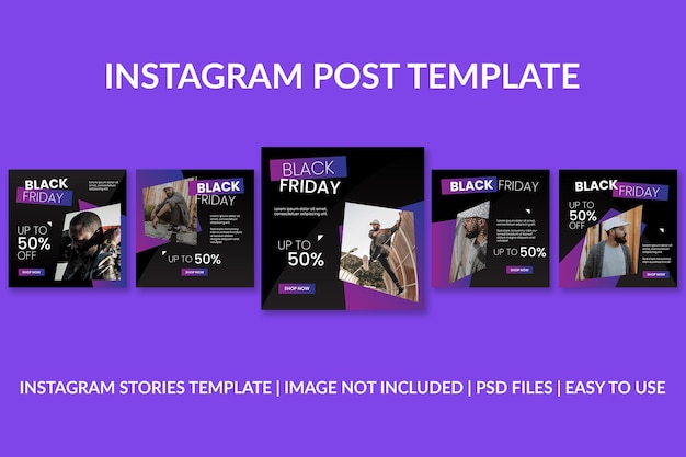 Black Friday Gradient Instagram Post Template