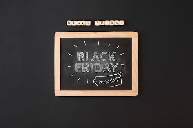 Black friday mockup with slate