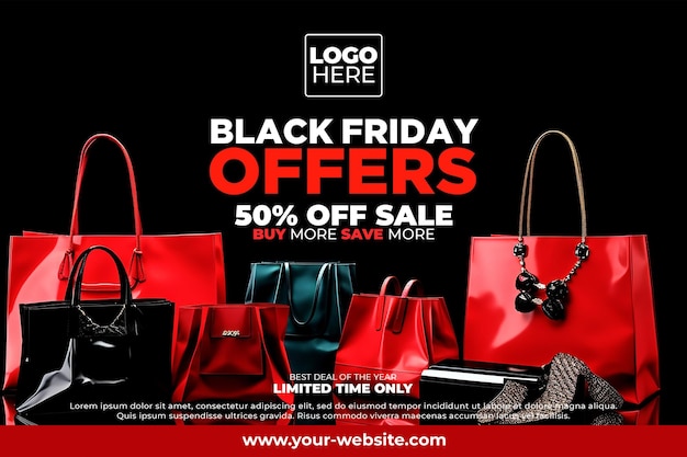 Black Friday Promotion Offers Social Media Poster PSD