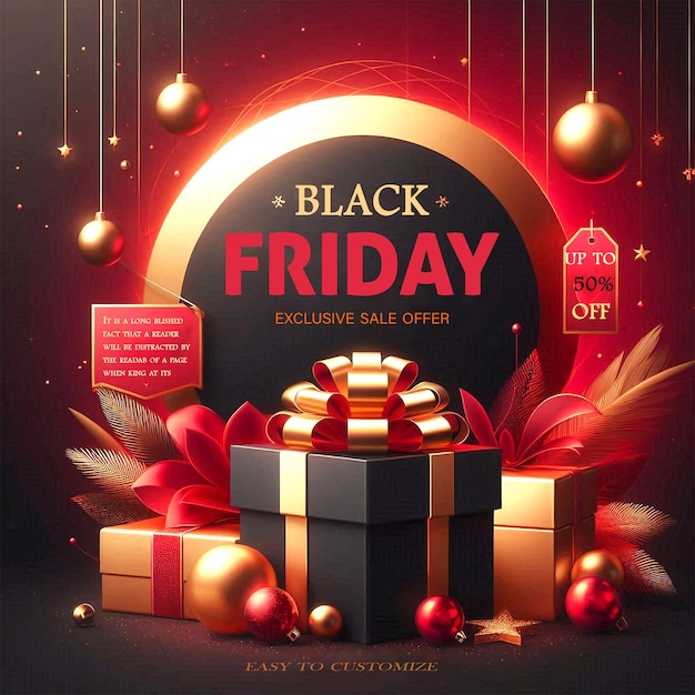 Black Friday sale background template