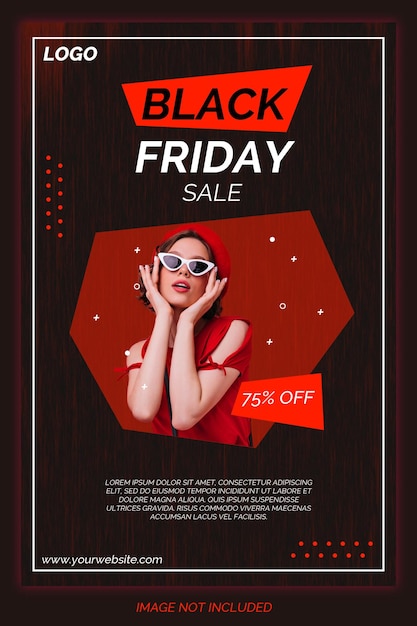 PSD black friday sale discount social media banner design