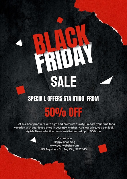 PSD black friday sale offer instagram facebook social media flayer design psd