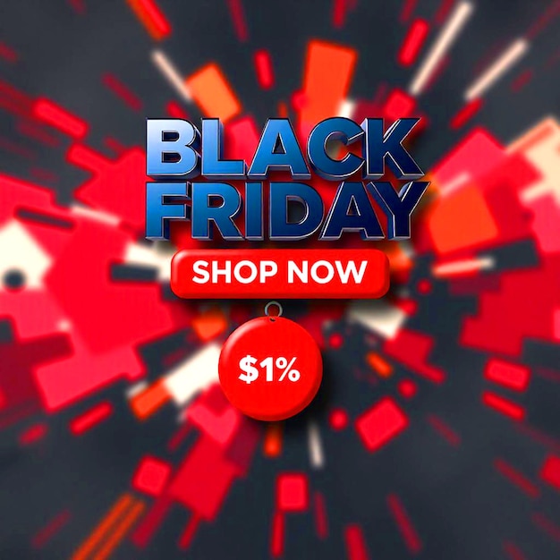 PSD a black friday sale sign that says black friday