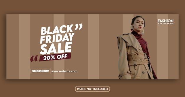 PSD black friday sale social media banner or social media template