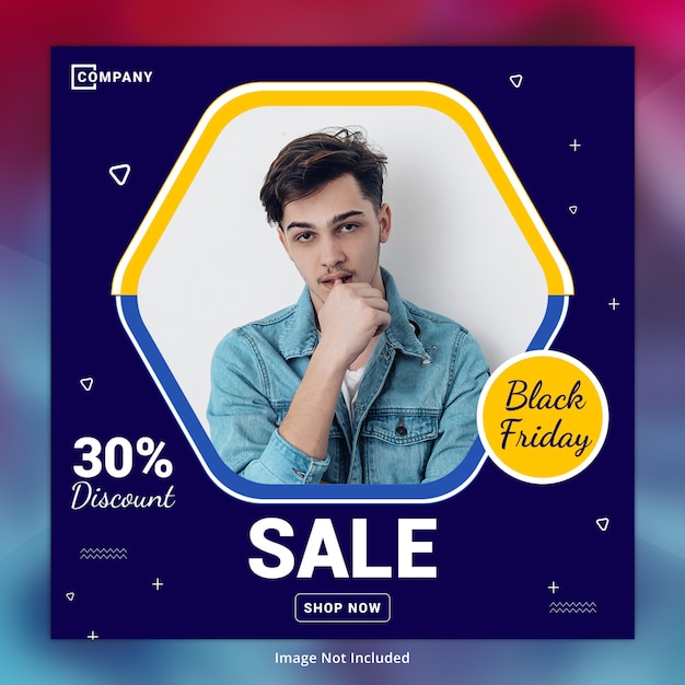 Black Friday Sale Social Media Banner Template