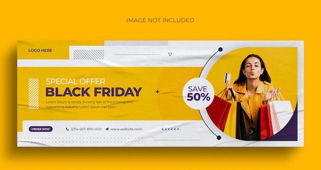 Black friday sale social media post Instagram post web banner or facebook cover template