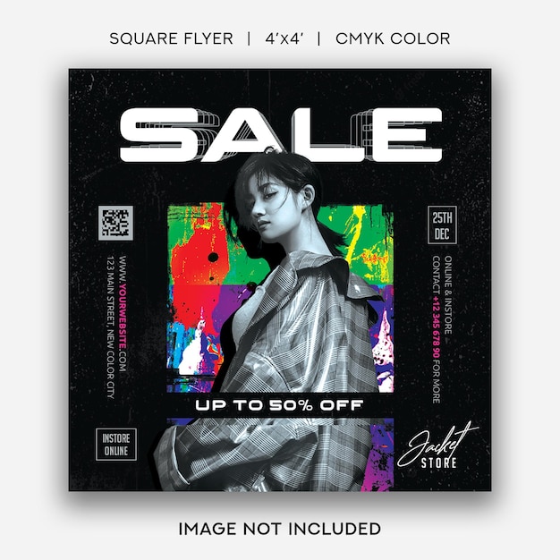 Black Friday Sale Square Flyer Template