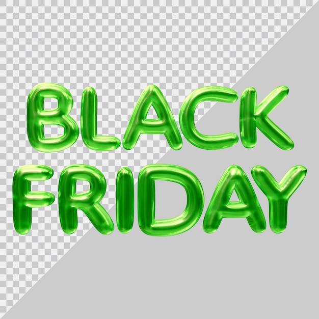 Black friday sale text design with 3d modern style