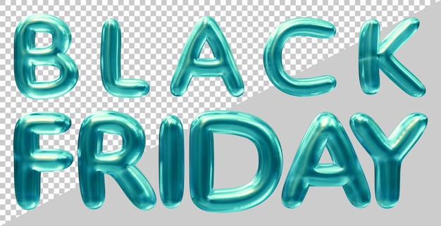 Black friday sale text design with 3d modern style