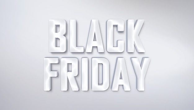 Black Friday Sale Text Effect Design Template