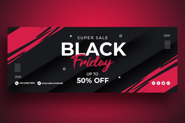 Black Friday Sale web banner template