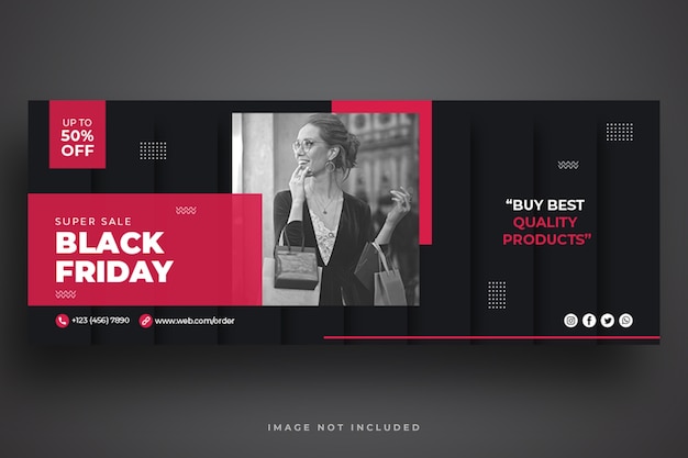 Black Friday Sale web banner template