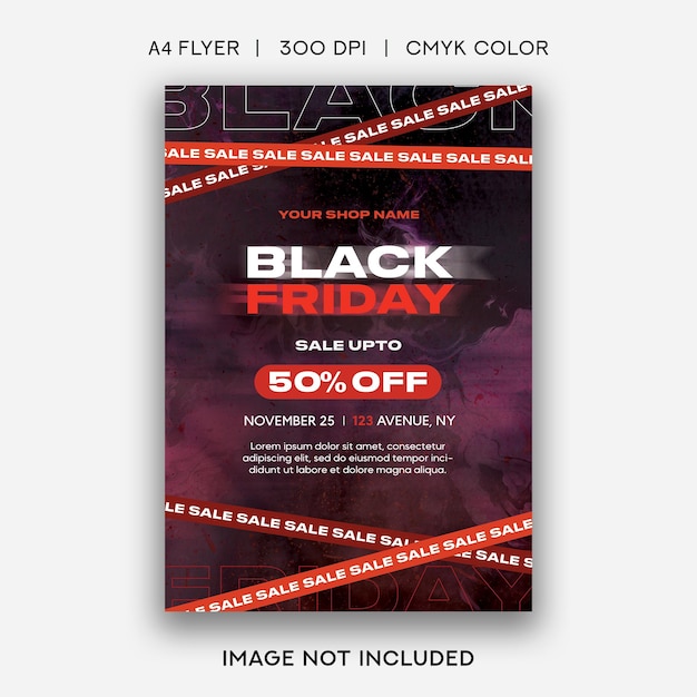 Black Friday Shopping Flyer Template