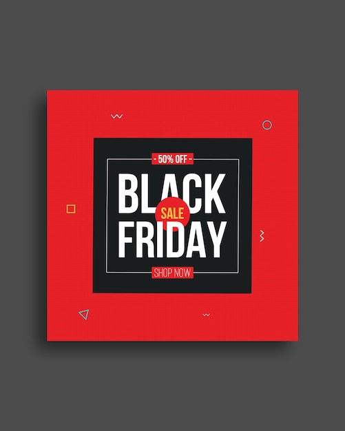 Black Friday Social Media Banner Template Design