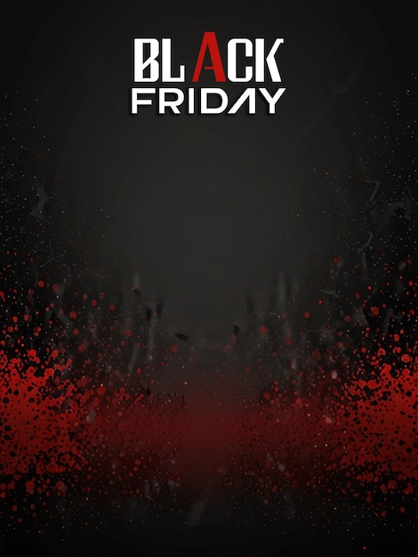 Black Friday template card background with editable PSD file