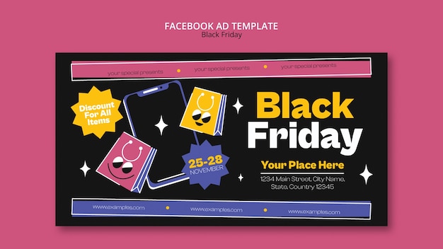 PSD black friday template design