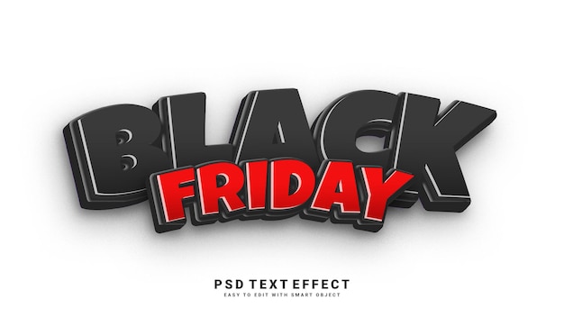 Black Friday text effect