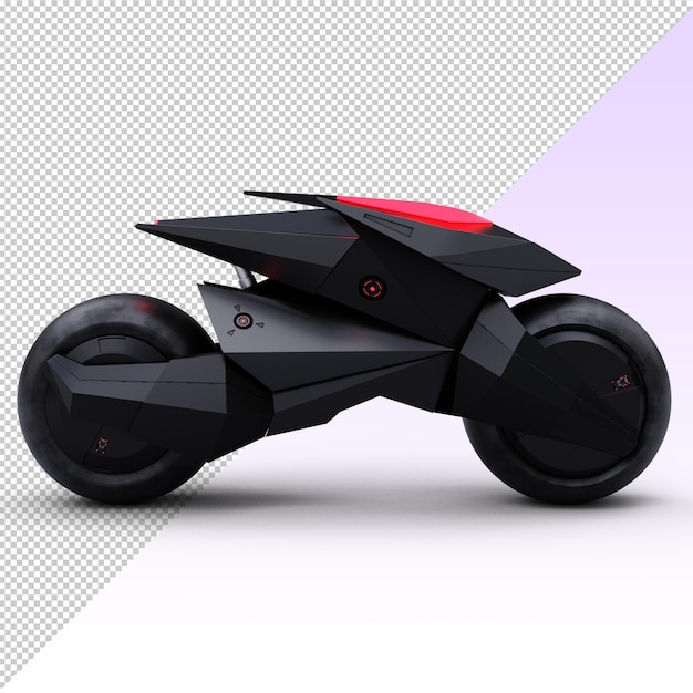 black futuristic Motorcycle Robot