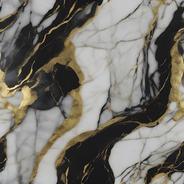 Black and gold marble background