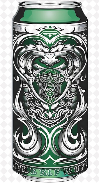 PSD a black and green cover with a green and white design