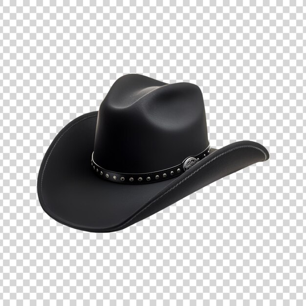 PSD a black hat on a transparent background