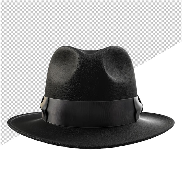 a black hat with a black hat on it and a black hat on the top